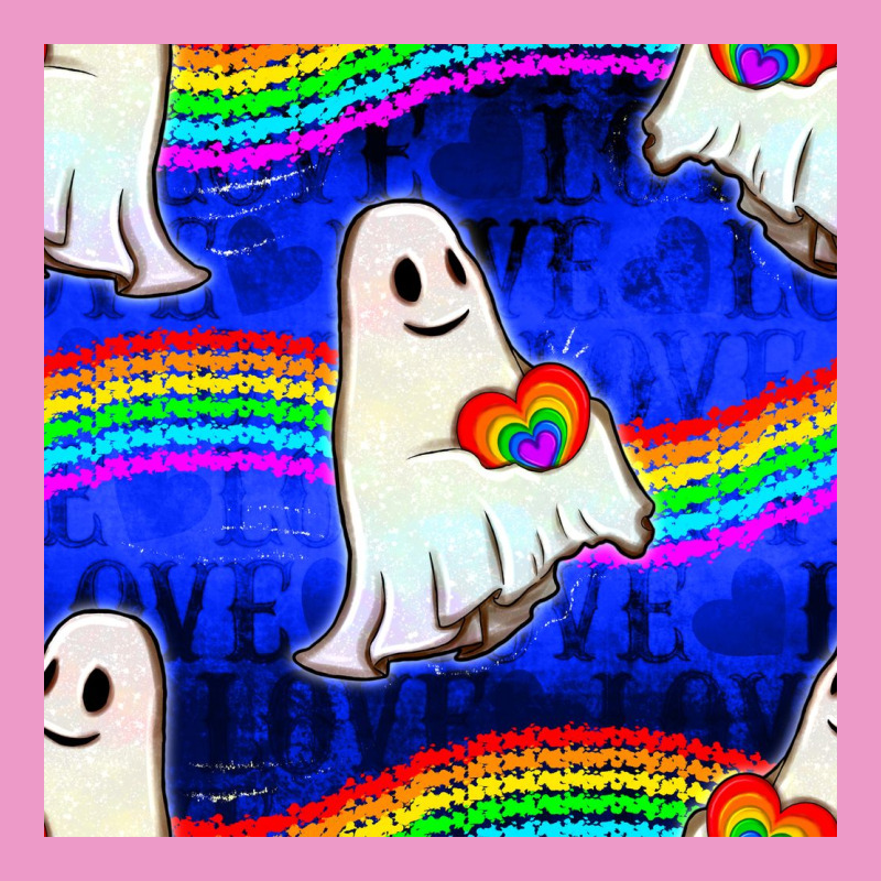 Pride Lgbtq Ghosts And Heart With Rainbow Seamless Urban Hoodie by BundleAndBundleShop | Teevron