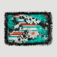 Western Serape Cowhide Turquoise Glitter Classic Tee | Teevron