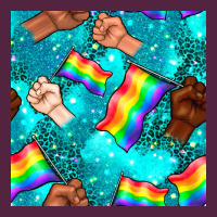 Pride Lgbtq Hands With Flag Seamless Pattern Urban Hoodie | Teevron