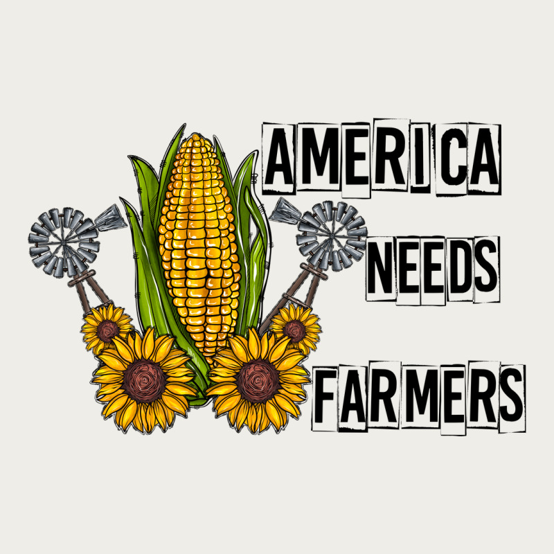 America Needs Farmers Zipper Hoodie by CowhideDigitalArt | Teevron