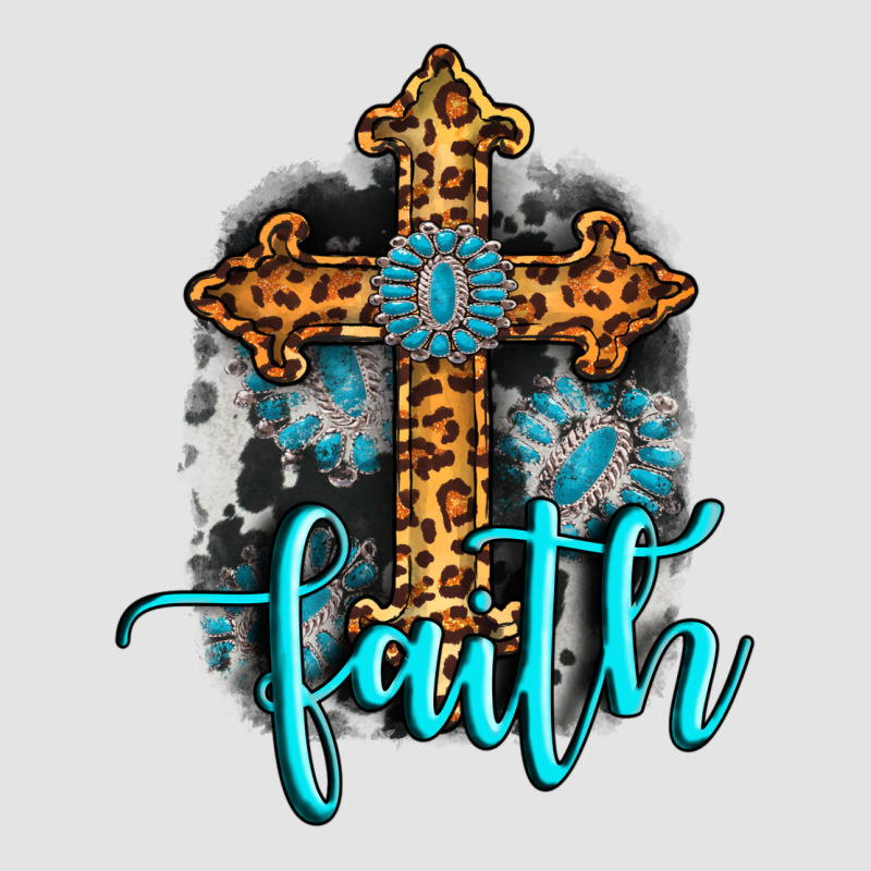 Faith Western Turquoise Premium Sweatshirt by AdoDesignShop | Teevron