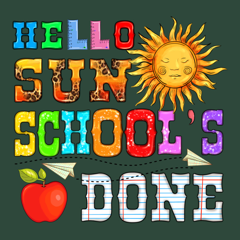 Hello Sun Schools Done Zipper Hoodie by HRA Design Shop | Teevron