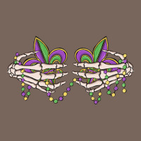 Skeleton Hands Mardi Gras Premium Hoodie | Teevron