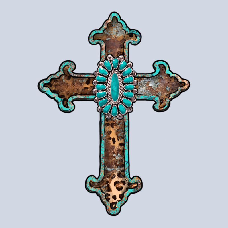 Turquoise Cross Premium Sweatshirt by AdoDesignShop | Teevron