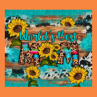 World's Best Mom Sunflower Leopard Cowhide Premium Sweatshirt | Teevron