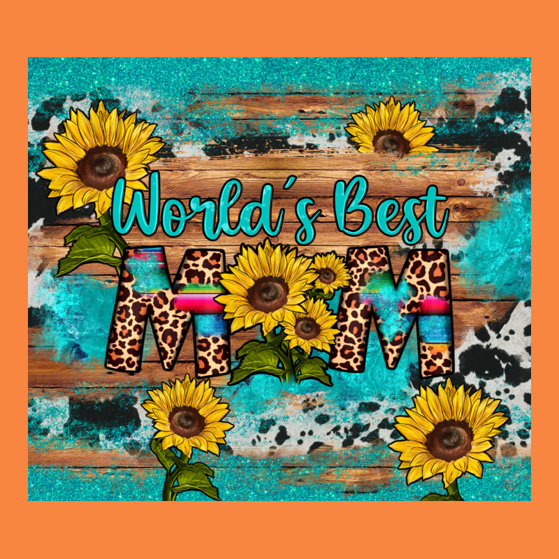 World's Best Mom Sunflower Leopard Cowhide Premium Sweatshirt by Artiststas | Teevron