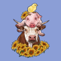 Cow With Pig And Chick Long Sleeve Tee | Teevron