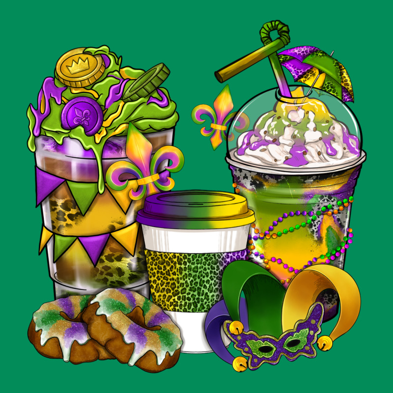 Mardi Gras Coffee Cups Urban Hoodie by BundleAndBundleShop | Teevron