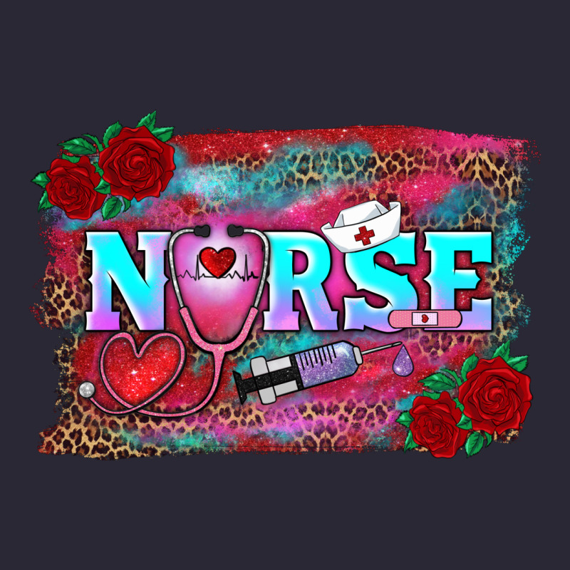Valentines Day Nurse With Leopard And Turquoise Ba Vintage Tee by RanaPortraitStore | Teevron