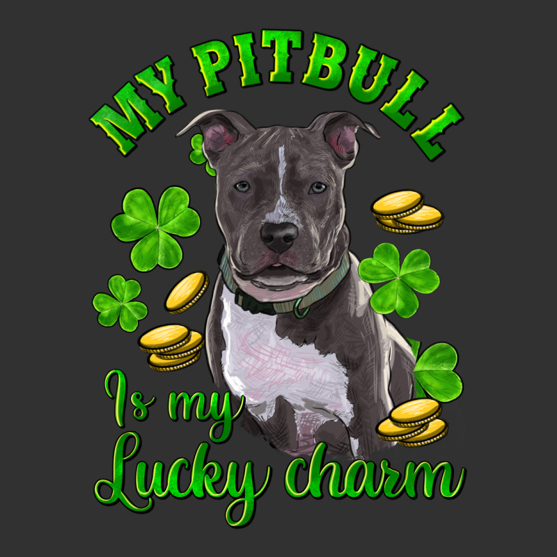St. Patrick's Day My Pitbull Is My Lucky Charm Urban Heavy Tee by RanaPortraitStore | Teevron