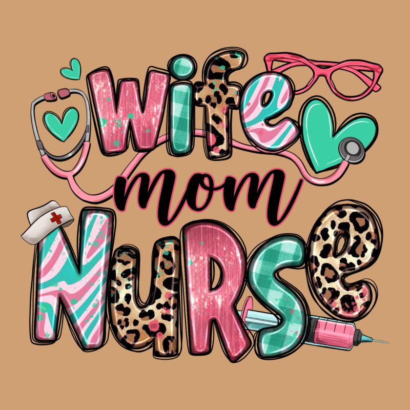 Wife Mom Nurse Vintage Tee by RanaPortraitStore | Teevron
