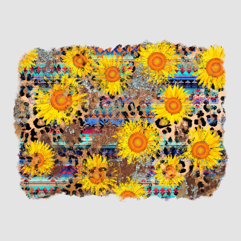 Aztec Sunflower Leopard Background Premium Sweatshirt by AdoDesignShop | Teevron