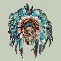 Indian Headdress With Native American Skull Long Sleeve Tee | Teevron