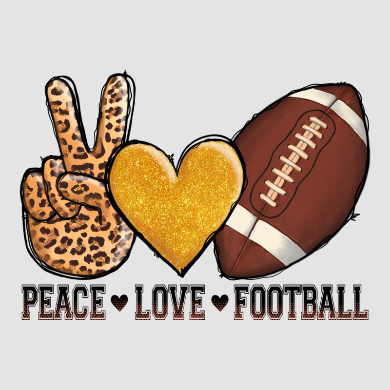 Peace Love Football Premium Sweatshirt by AdoDesignShop | Teevron