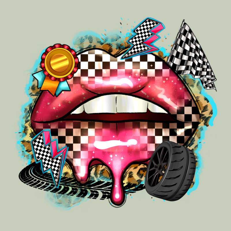 Race Lips Long Sleeve Tee by Zillion Design Studio | Teevron