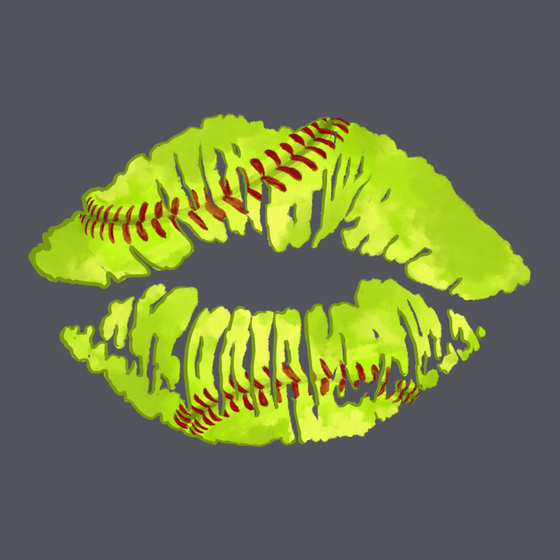 Softball Lips Vintage Hoodie by AdoDesignShop | Teevron