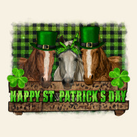 Happy St. Patricks Day Horses With Leprechaun Vintage Tee | Teevron
