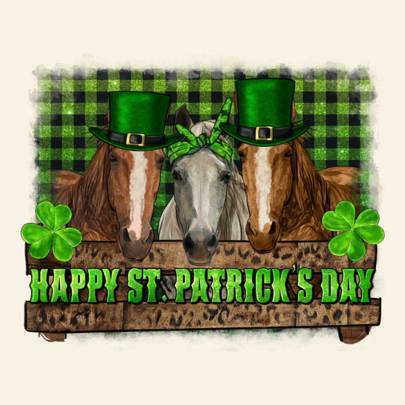 Happy St. Patricks Day Horses With Leprechaun Vintage Tee by RanaPortraitStore | Teevron