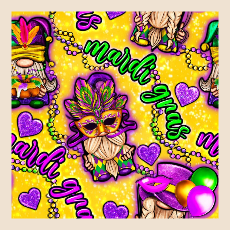 Mardi Gras Gnomies Seamless Pattern Urban Hoodie by BundleAndBundleShop | Teevron