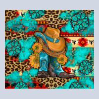Cowboy Boots With Turquoise And Aztec Premium Sweatshirt | Teevron