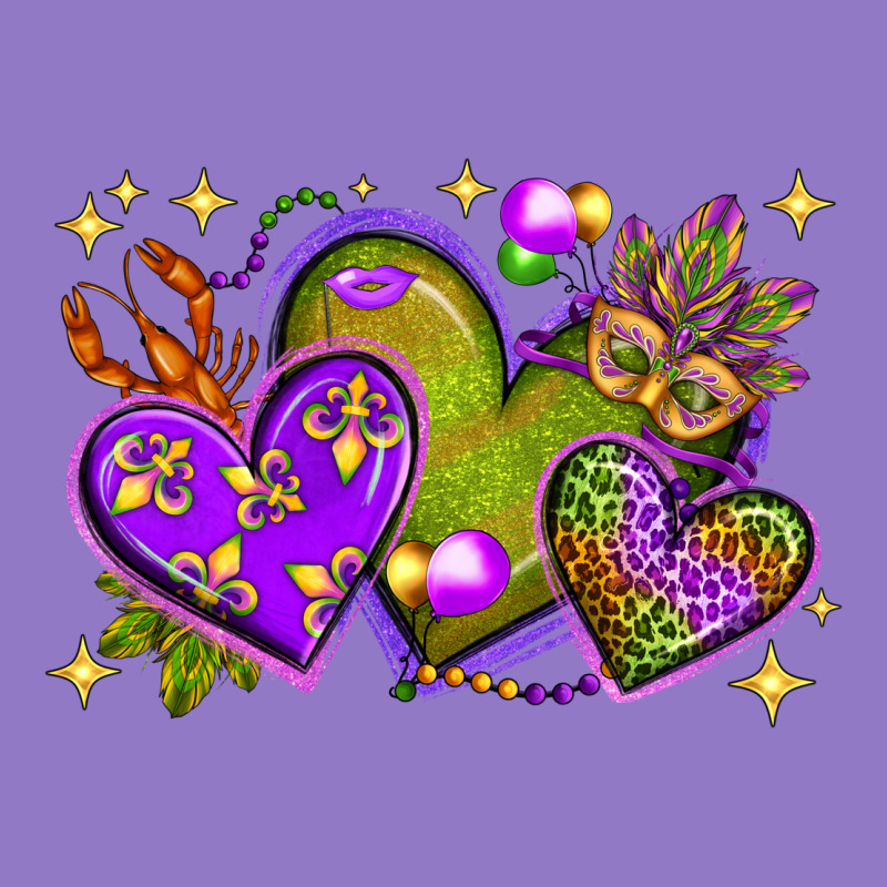 Mardi Gras Hearts Urban Hoodie by BundleAndBundleShop | Teevron