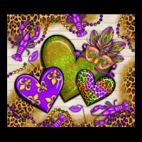 Mardi Gras Hearts Tumbler Bbs Urban Hoodie | Teevron