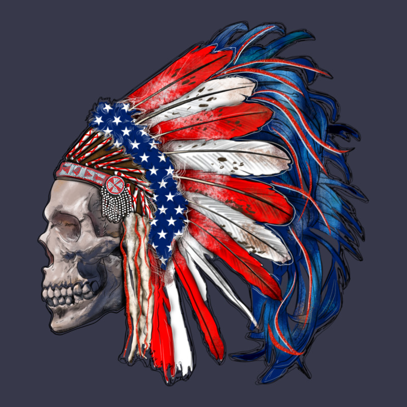 American Indian Headdress With Skull Long Sleeve Tee by RanaPortraitStore | Teevron