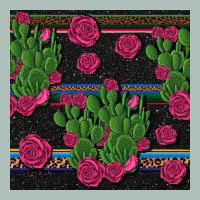 Mexican Rose And Cactus Seamless Pattern Heavyweight Hoodie | Teevron