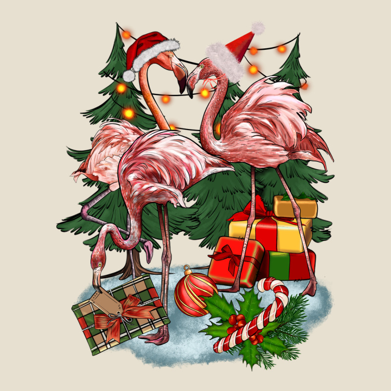Christmas Flamingo Urban Heavy Tee by BarkalooDesign | Teevron