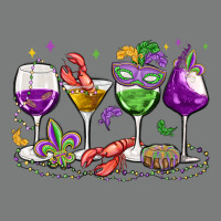 Mardi Gras Wine Glasses Premium Hoodie | Teevron