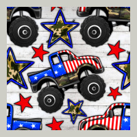 Usa Monster Truck Seamless Pattern Heavyweight Hoodie | Teevron