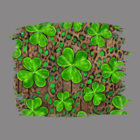 St Patricks Day Shamrock And Leopard Distressed Ba Vintage Tee | Teevron