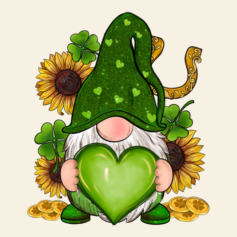 St Patricks Day Shamrock Sunflowers Gnomes Vintage Tee by RanaPortraitStore | Teevron