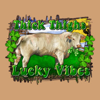 Thick Thighs Lucky Vibes Charolais Bull Vintage Tee | Teevron