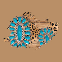 Gemstone Wood Leopard Patch Vintage Hoodie | Teevron