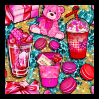 Valentines Day With Love Coffee Cups  Seamless Pattern Bbs Urban Hoodie | Teevron
