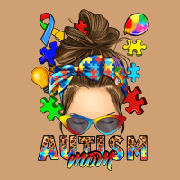 Messy Bun Autism Mom Vintage Tee | Teevron