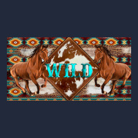 Aztec Horses And Wild With Cowhide License Plate Template Premium Sweatshirt | Teevron