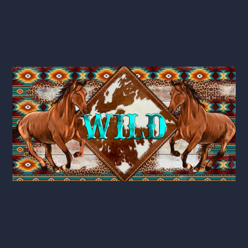 Aztec Horses And Wild With Cowhide License Plate Template Premium Sweatshirt by Artiststas | Teevron