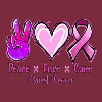 Peace Love Cure Breast Cancer Premium Hoodie | Teevron