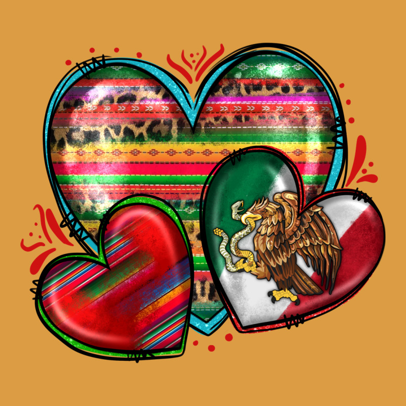 Mexican Hearts Urban Heavy Tee by Zillion Design Studio | Teevron