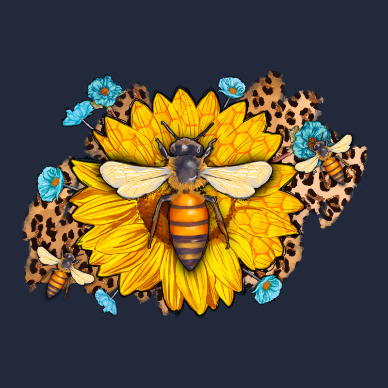 Bee Sunflower Leopard Premium Sweatshirt by AdoDesignShop | Teevron