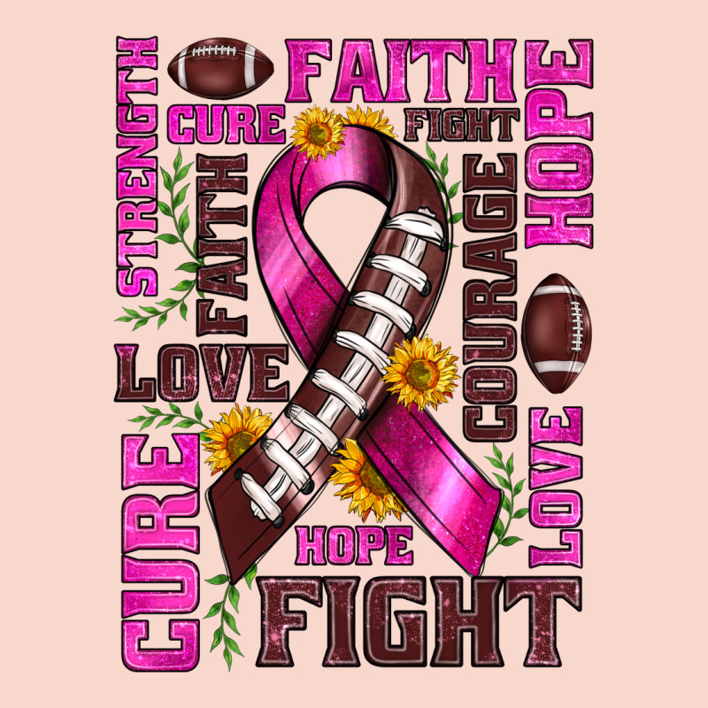 Breast Cancer American Football Ribbon Love Cure Fight Bbs Urban Hoodie by BundleAndBundleShop | Teevron