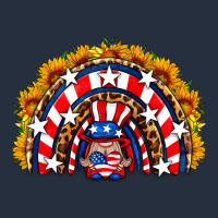 Usa Gnome Sunflower Rainbow Zipper Hoodie | Teevron