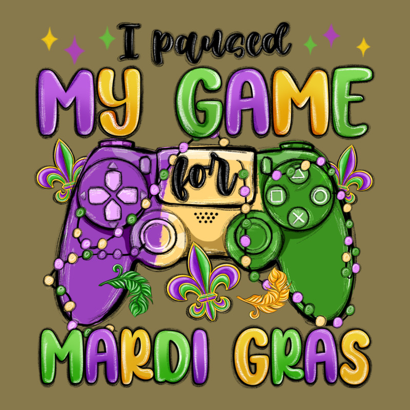 I Paused My Game For Mardi Gras Premium Hoodie by MaliasSmallBusiness | Teevron