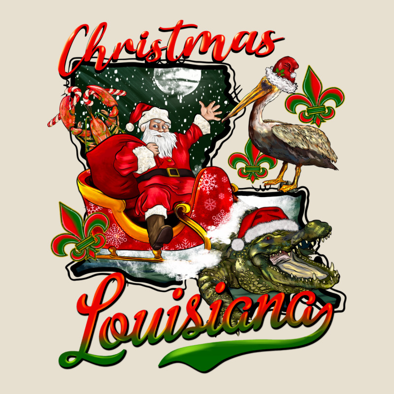 Louisiana Christmas With Santa Urban Heavy Tee by BarkalooDesign | Teevron