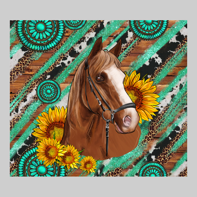 Western Horse With Gemstone And Sunflower Premium Sweatshirt by Artiststas | Teevron