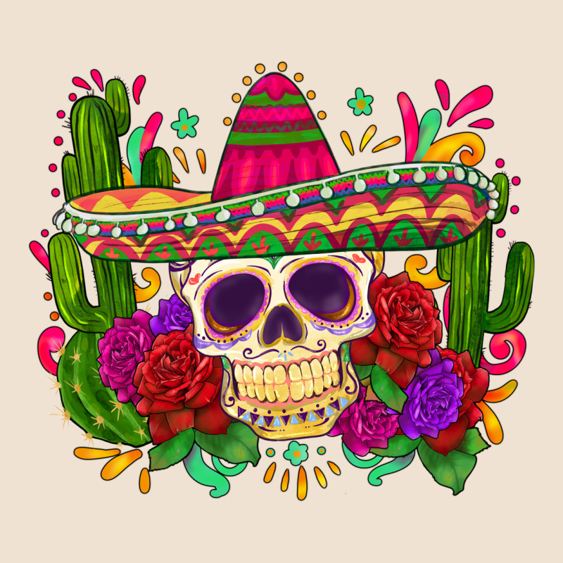 Mexican Skull Urban Heavy Tee by Zillion Design Studio | Teevron
