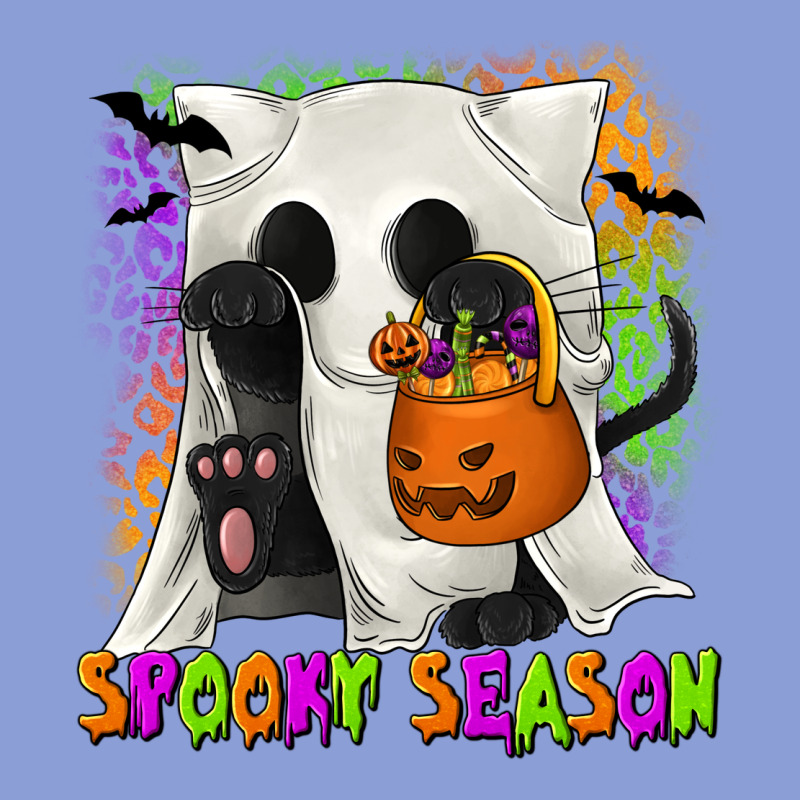 Spooky Season Ghost Cat Long Sleeve Tee by texasbilliewilder | Teevron