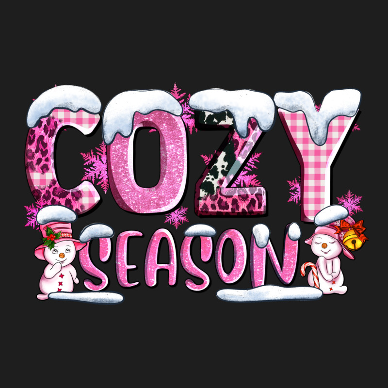 Pink Cozy Season With Snowman Ado Heavyweight Hoodie by AdoDesignShop | Teevron